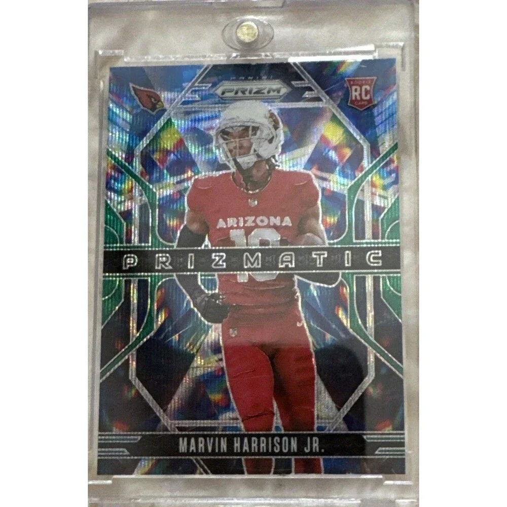 2024 Panini Prizm MARVIN HARRISON JR Jr. Prizmatic Rookie RC #12 Green Ice Prizm